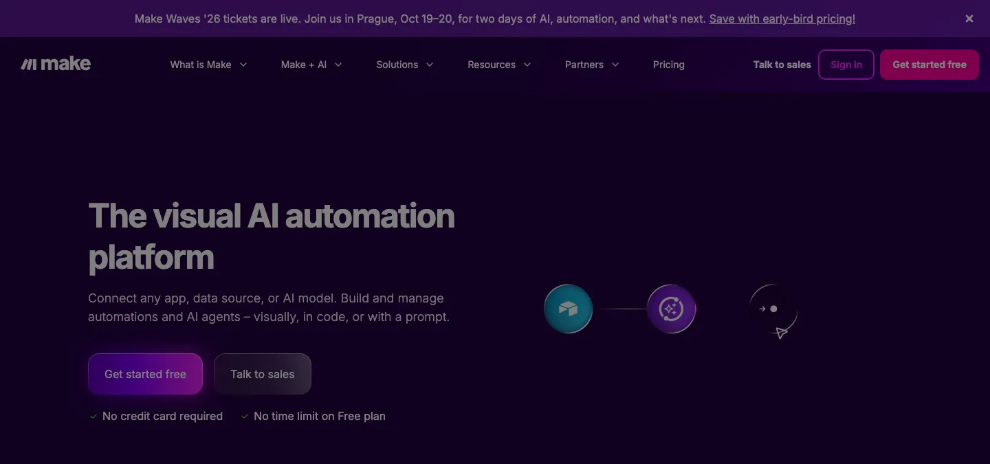 Make visual automation platform